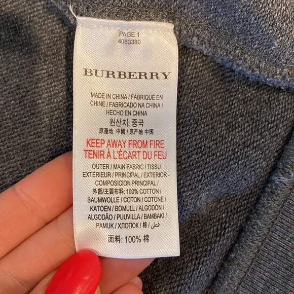 🔥BURBERRY Toddler Hoodie 12M - Picture 4 of 7